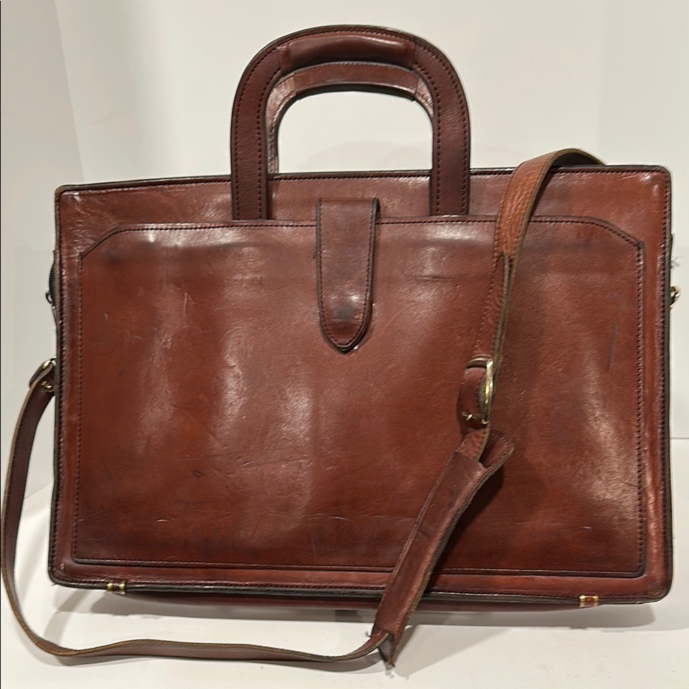 Collectors, well broken-in, virtually indistructable, Classic Leather Briefcase